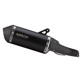 Échappement slip-on en titane noir ARROW et embout pour Harley-Davidson Pan America 1250