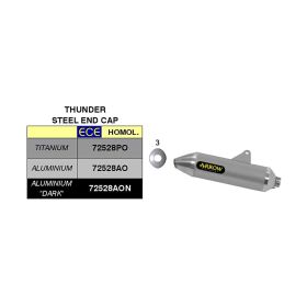 ARROW Thunder Aluminium Slip-On Kit mit Katalysatoranschluss für Honda CRF 300 L