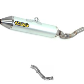Marmitta slip-on ARROW Thunder Titanio con fondello e raccordo catalitico per Honda CRF 300 L