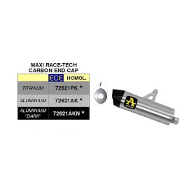 Silencieux ARROW slip-on maxi race-tech et embout pour Honda Africa Twin CRF 1000 L