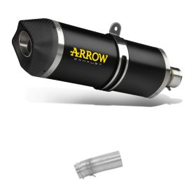 Marmitta slip-on Race-Tech ARROW alluminio Dark con raccordo catalitico per KTM 690 SMC R