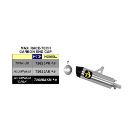 ARROW Slip-On-Auspuff Maxi Race-Tech und Endkappe für Honda Africa Twin CRF 1100 L