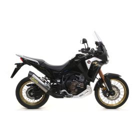 Silencieux ARROW Slip-on Maxi Race-tech en titane et embout Honda Africa Twin CRF 1100 L
