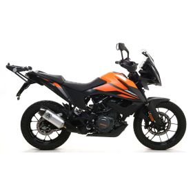 ARROW Indy Race Slip-On Auspuff Aluminium mit Carby-Endkappe für KTM 390 Adventure