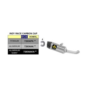 Marmitta slip-on ARROW indy race titanio e fondello per Husqvarna Svartpilen vitpilen 125