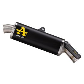 ARROW Indy Race Slip-On Auspuff Dunkel Titan mit Edelstahl-Endkappe für Aprilia Tuareg 660