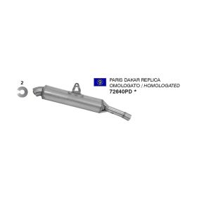 Marmitta slip-on ARROW paris-dakar replica per Suzuki Dr 600 r/s