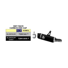 Silencieux ARROW Indy Race Slip-On en aluminium avec embout pour Honda XL 750 Transalp