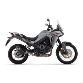 Marmitta slip-on ARROW indy race alluminio scuro con fondello per Honda Xl 750 transalp