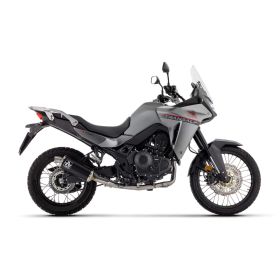 ARROW Indy Race Slip-On Auspuff Dunkel Aluminium und Inox Endkappe Honda XL 750 Transalp