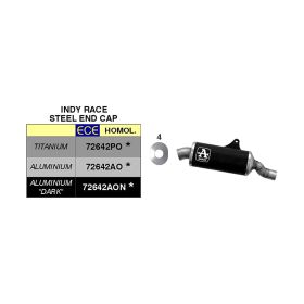 Marmitta slip-on ARROW indy-race in alluminio scuro per Suzuki V-strom 800de / se