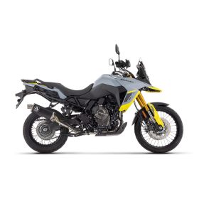 Marmitta slip-on ARROW indy-race in alluminio scuro per Suzuki V-strom 800de / se