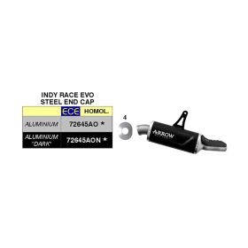 Marmitta slip-on ARROW indy race evo alluminio con fondello inox per Honda Xl 750 transalp