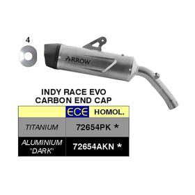 Silencieux ARROW Indy Race Evo en titane avec embout pour Voge Valico 900dsx