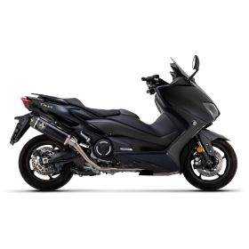 Marmitta completa ARROW con terminale indy race in titanio dark per Yamaha Tmax 560