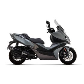 ARROW Urban Slip-On Auspuff dunkles Aluminium mit Endkappe für Kymco Xciting 400i s