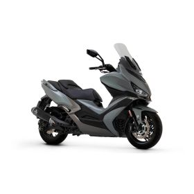 Marmitta slip-on ARROW urban alluminio scuro e fondello per Kymco Xciting 400i s