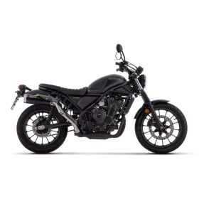 Marmitta slip-on ARROW rebel con fondello in alluminio lucido per Honda Cl 500