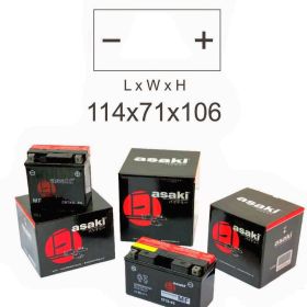 Motorrad batterie ASAKI 404251155