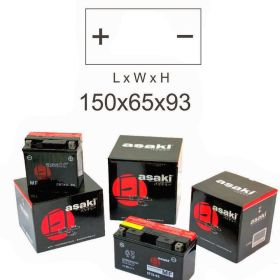 BATTERIA CT7B-BS CON ACIDO A CORREDO