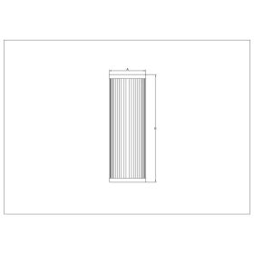 Filtre à huile ATHENA 101x39 cartouche interne pour Yamaha