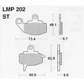 ATHENA LMP202 BRACKE PADS