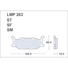 MOTORRAD BREMSBELäGE AP RACING LMP263