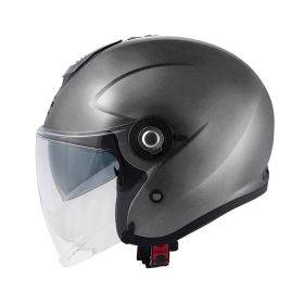 KAPPA KV35 Double Visor Basic Urban jet helmet matte titanium