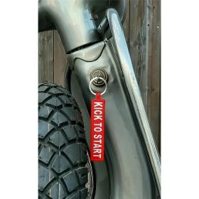 Porte-clés SIP avec design KICK TO START rouge/blanc