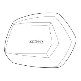 Deckel für SHAD SH35 Seitenkoffer Aluminium rechte Seite