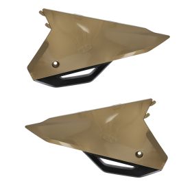 ACERBIS gold/schwarz Seitennummerntafeln oben/unten für HONDA