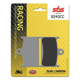 Coppia pastiglie freno Racing SBS mescola carbonio 624DCC