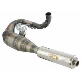 Marmitta racing SIP PERFORMANCE 2.0 acciaio verniciato 200cc sinistro per Vespa 200 Rally