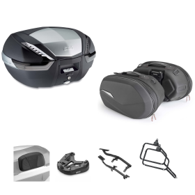 GIVI V47 TECH Top Case Kit ST609+ Smoked Black 47/25L for BMW