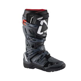 Stivali moto LEATT Moto 4.5 Enduro Graphene nero grigio chiusura SideLock
