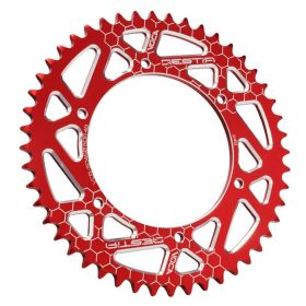 Voca Racing 420 Krone 48 Zähne Rot Aluminium für Aprilia Sx 50cc