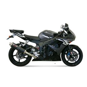 Marmitta Slip-on MIVV Oval omologata in carbonio per YAMAHA yzf 600 r6 2003-2005