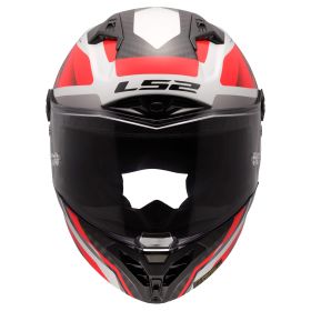 Casques Integraux LS2 FF805 THUNDER GP AERO Raute Blanc Brillant Rouge