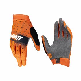 LEATT Gripr 1.0 MTB Gloves Bright Red Shock-Absorbing MicronGrip