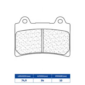 Jeu de plaquettes de frein CL BRAKES 2305S4 en composé fritté pour YAMAHA