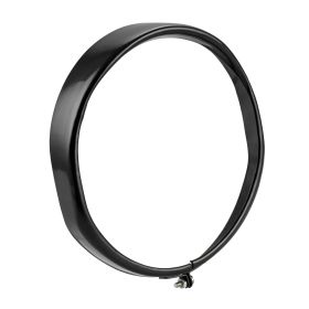 Cadre de phare CIF en acier inoxydable noir D.115mm pour Vespa 50/125