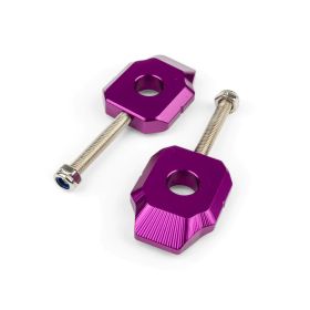 STR8 Lila Kettenspanner Paar DERBI 12mm