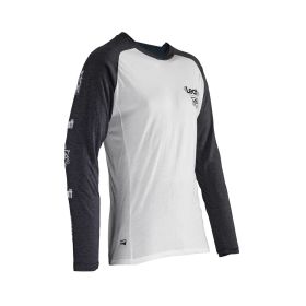 LEATT Gravity 2.0 MTB Shirt Weiß Atmungsaktiv Langarm TENCEL™
