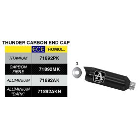 Marmitta Slip-On racing ARROW Thunder carbonio fondello carby e collettore Honda cb 650 r