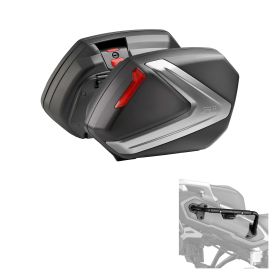 GIVI V37 Side cases kit black red for SUZUKI GSX S1000 GX