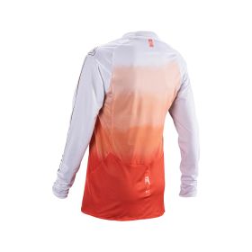 Maillot motocross femme LEATT Moto 4.5 Lite rose corail filet élastique