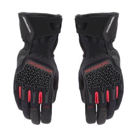 ACERBIS CROSSOVER WP genehmigte wasserdichte Winter-Motorradhandschuhe Schwarz