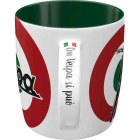 Tazza motivo Vespa The Original Italian Classic verde/rosso/nero/bianco