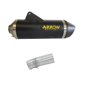 ARROW race-tech slip-on exhaust dark aluminum racing connector for KTM 690 SMC R