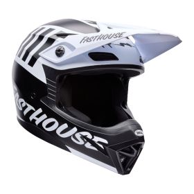 Casque motocross BELL Mx-10 Mips Fasthouse noir blanc